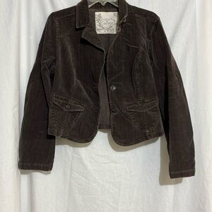 Women’s brown Sonoma corduroy blazer stretchy medium